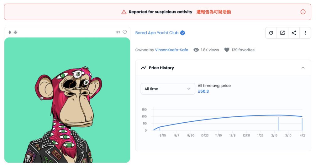 OpenSea有多少NFT遭窃？BAYC130个、Azuki153个…MAYC最多-第2张图片-币安app下载