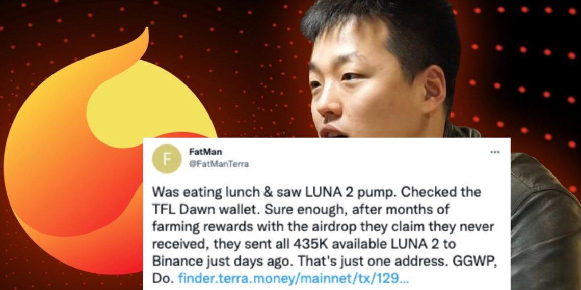Do Kwon说谎？FatMan爆：TFL钱包近日转43万枚LUNA到币安-第1张图片-币安app官方下载最新版