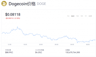 今日狗狗币行情 一个doge币多少钱能买到？