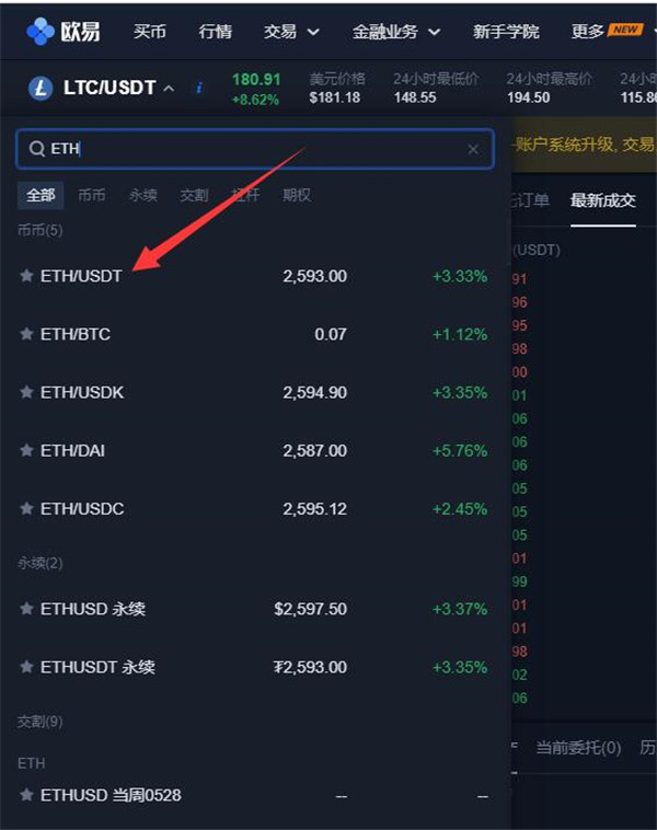 以太坊ETH如何在欧易上交易？-第3张图片-币安app官方下载最新版