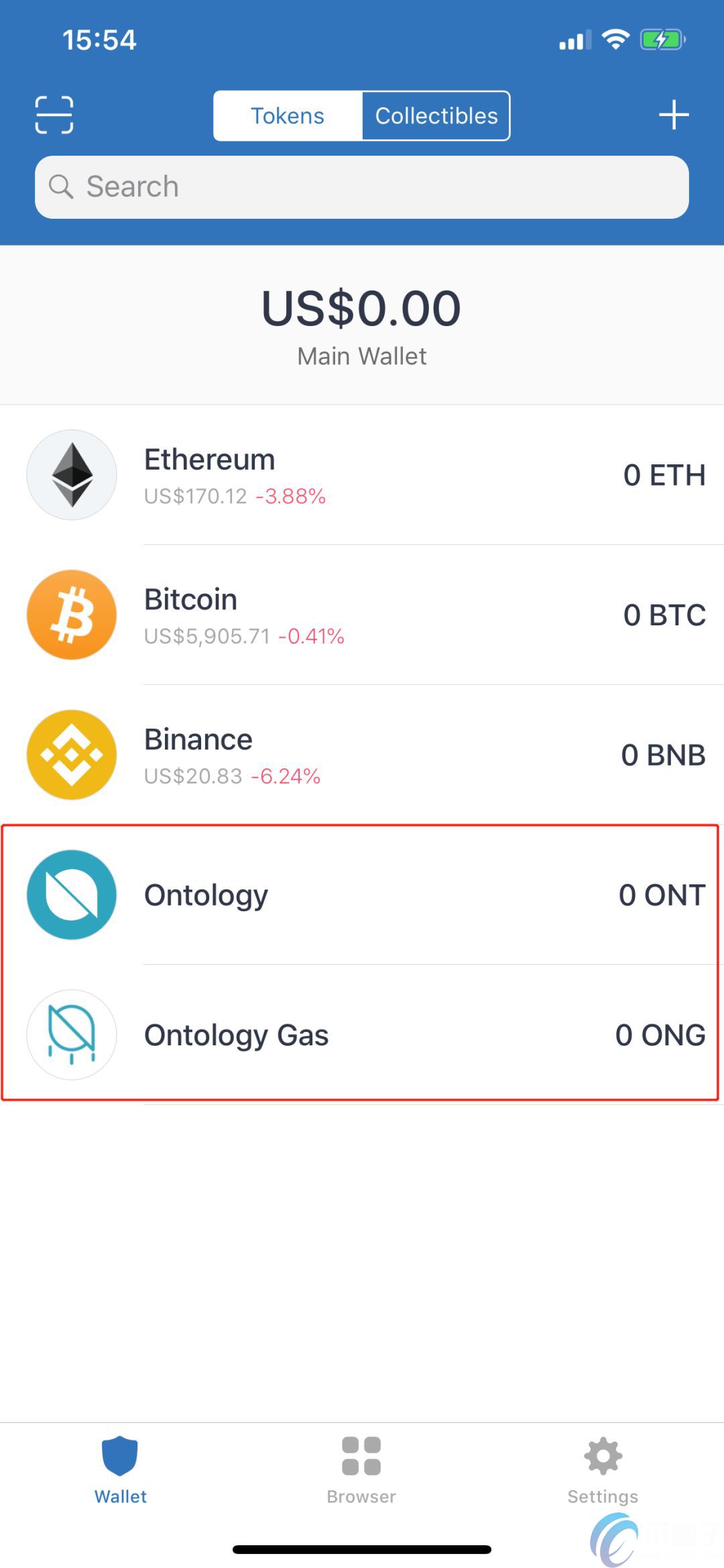 如何在Trust Wallet上创建ONT钱包？