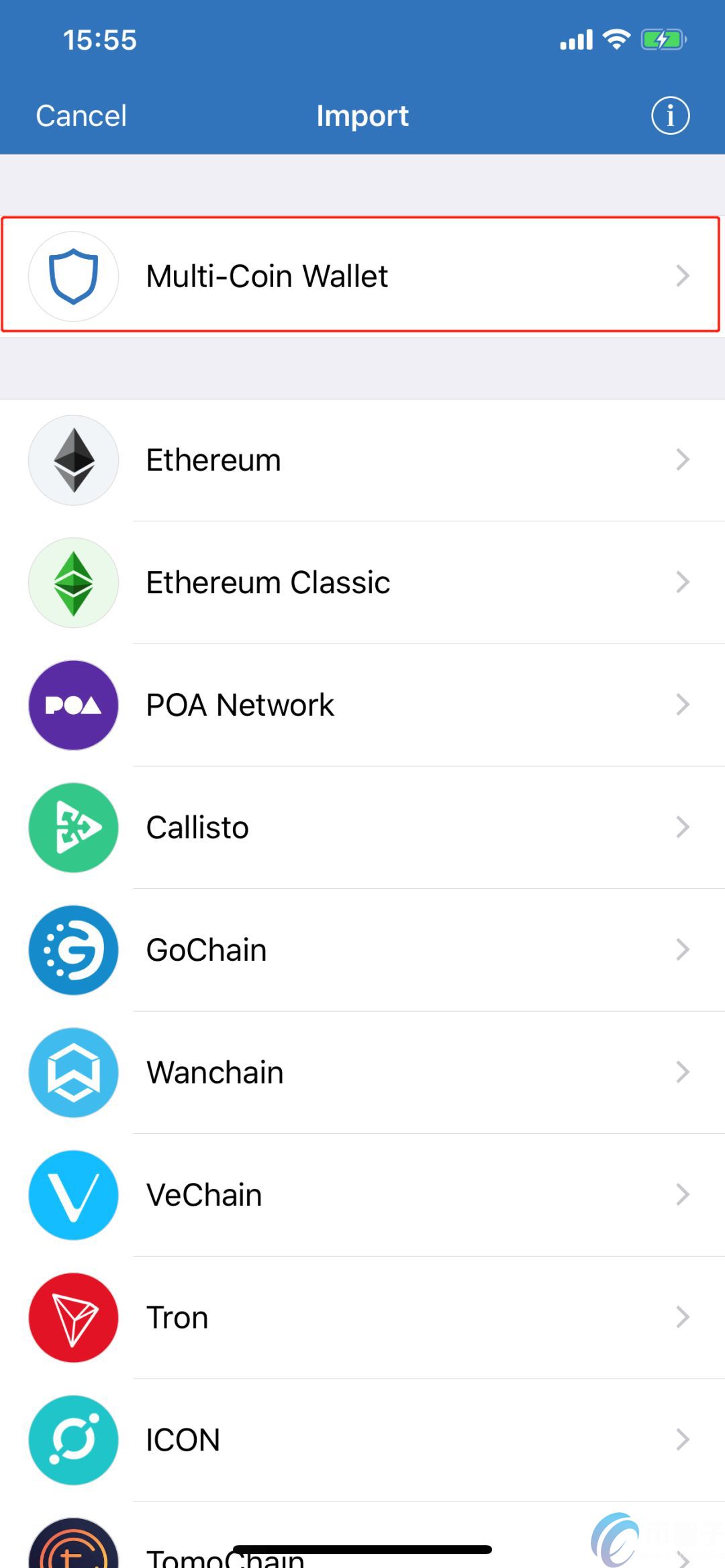 如何在Trust Wallet上创建ONT钱包？