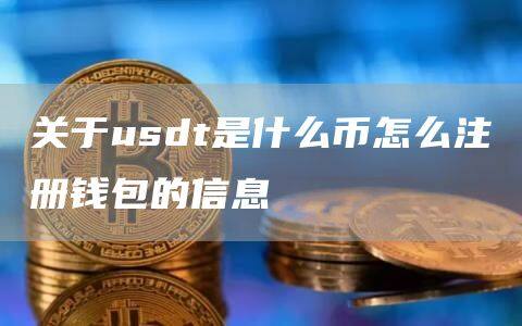 关于usdt是什么币怎么注册钱包的信息-第1张图片-币安app官方下载最新版