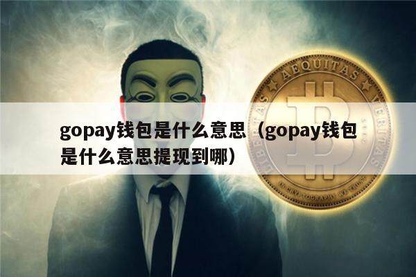 gopay钱包是什么意思（gopay钱包是什么意思提现到哪）-第1张图片-币安app下载
