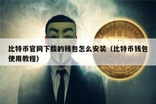 比特币官网下载的钱包怎么安装（比特币钱包使用教程）