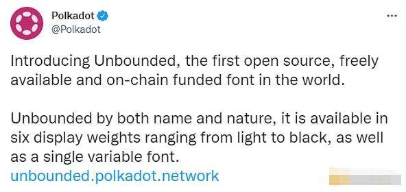 Polkadot推出开源、免费和链上资助的字体Unbounded-第1张图片-币安app下载