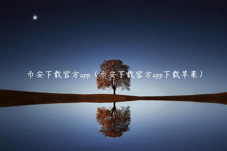 币安下载官方app（币安下载官方app下载苹果）-第1张图片-币安app下载