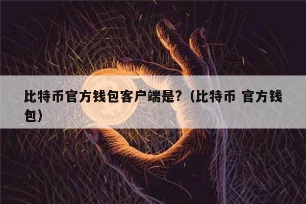 比特币官方钱包客户端是?（比特币 官方钱包）-第1张图片-币安app官方下载最新版