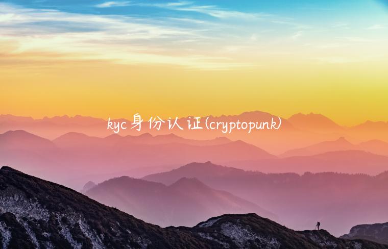 kyc身份认证 - cryptopunk-第1张图片-币安app下载