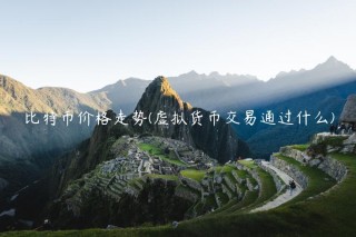比特币价格走势 - 虚拟货币交易通过什么