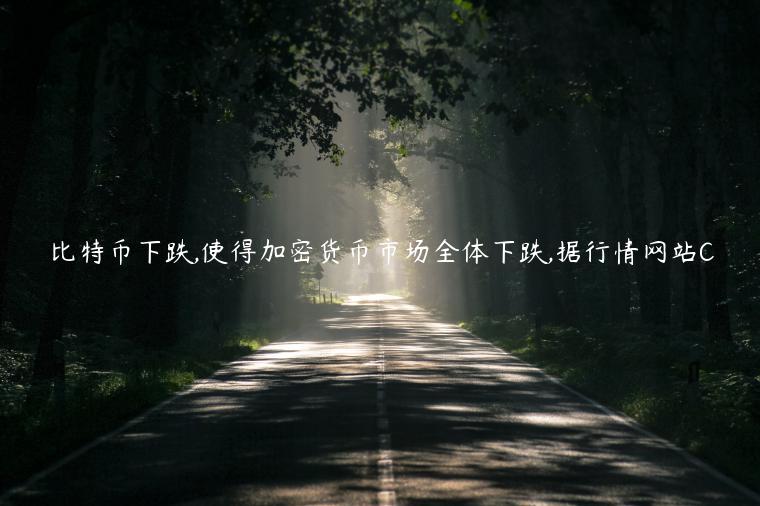比特币下跌,使得加密货币市场全体下跌,据行情网站C-第1张图片-币安app下载