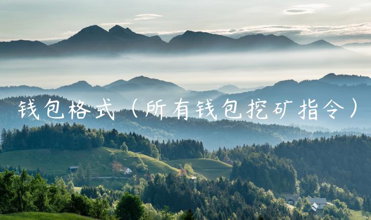 钱包格式（所有钱包挖矿指令）-第1张图片-币安app官方下载最新版