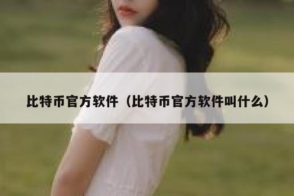 比特币官方软件（比特币官方软件叫什么）-第1张图片-币安app下载