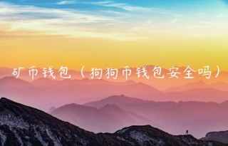 矿币钱包（狗狗币钱包安全吗）_ok交易所