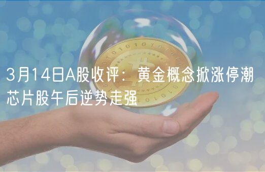 3月14日A股收评：黄金概念掀涨停潮 芯片股午后逆势走强-第1张图片-币安app下载