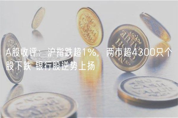 A股收评：沪指跌超1%，两市超4300只个股下跌 银行股逆势上扬-第1张图片-币安app下载