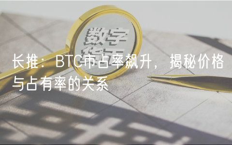 长推：BTC市占率飙升，揭秘价格与占有率的关系-第1张图片-币安app下载