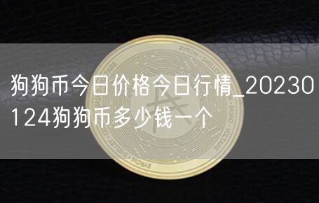 狗狗币今日价格今日行情_20230124狗狗币多少钱一个-第1张图片-币安app下载