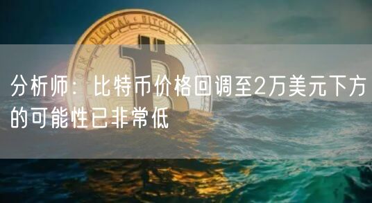 分析师：比特币价格回调至2万美元下方的可能性已非常低-第1张图片-币安app下载
