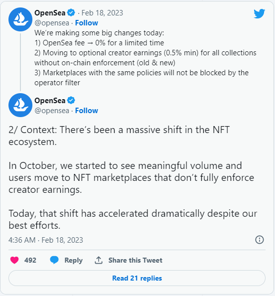 NFT市场的修昔底德陷阱：OpenSea反击打响手续费战争-第3张图片-币安app下载