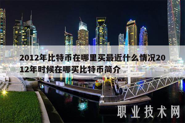2012年比特币在哪里买最近什么情况2012年时候在哪买比特币简介-第1张图片-币安app下载