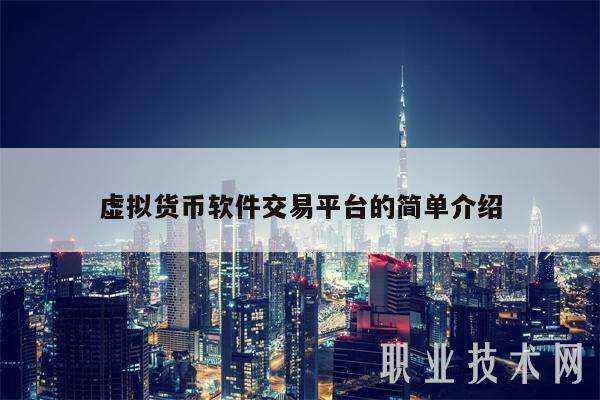 虚拟货币软件交易平台的简单介绍-第1张图片-币安app下载