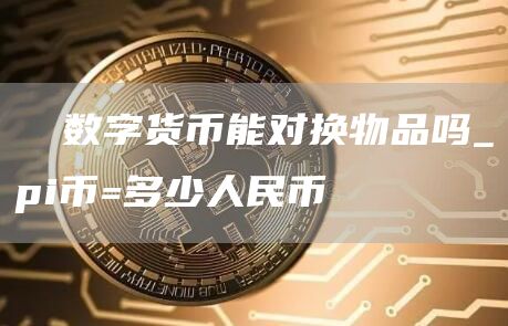 π 数字货币能对换物品吗_pi币=多少人民币