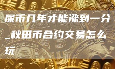 屎币几年才能涨到一分_秋田币合约交易怎么玩