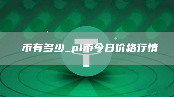 π币有多少_pi币今日价格行情