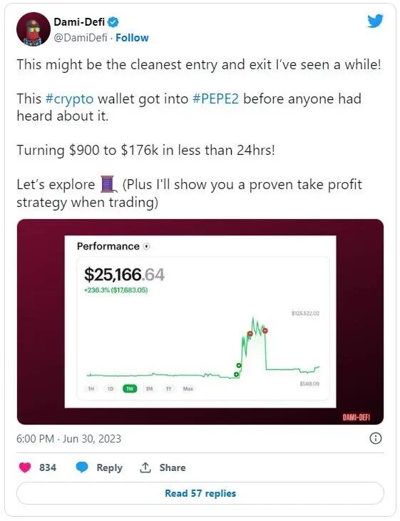 一天暴赚200倍！佩佩PEPE 2.0是什么？现在还能进场吗-第2张图片-币安app下载