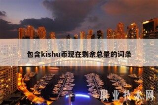 包含kishu币现在剩余总量的词条