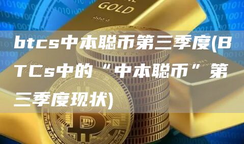 btcs中本聪币第三季度 - BTCs中的“中本聪币”第三季度现状