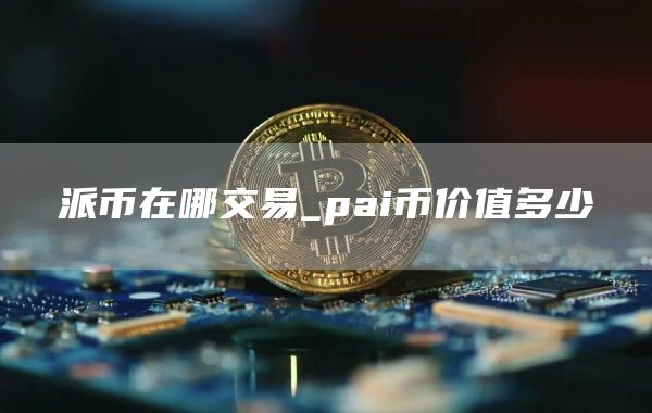 派币在哪交易_pai币价值多少