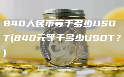 840人民币等于多少USDT - 840元等于多少USDT？