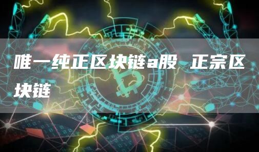 唯一纯正区块链a股 正宗区块链