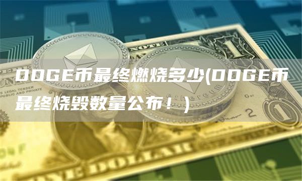 DOGE币最终燃烧多少 - DOGE币最终烧毁数量公布！