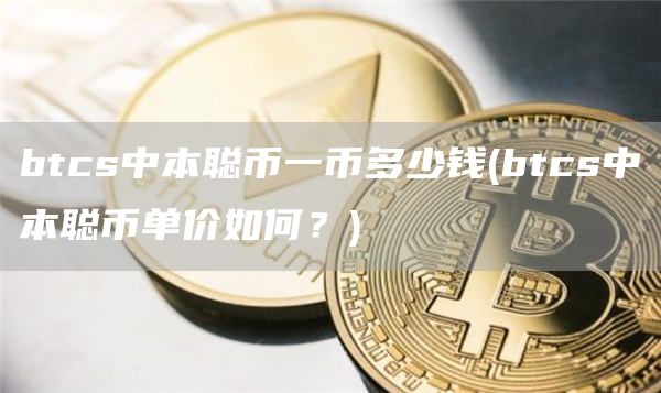 btcs中本聪币一币多少钱 - btcs中本聪币单价如何？