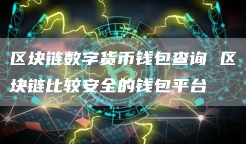 区块链数字货币钱包查询 区块链比较安全的钱包平台